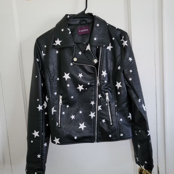 Vigoss Jackets & Blazers - Vigoss Star Faux leather jacket !